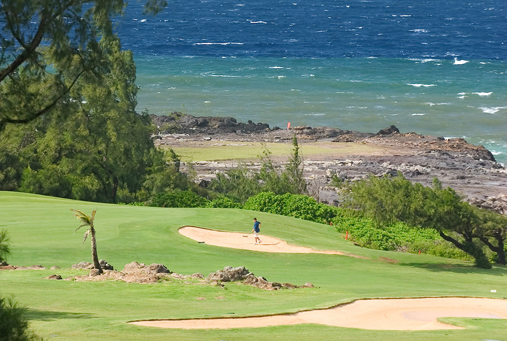 ハワイでゴルフ