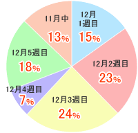旅行希望日　円グラフ
