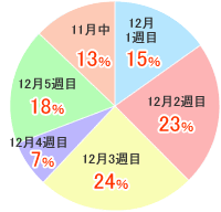 旅行希望日 円グラフ