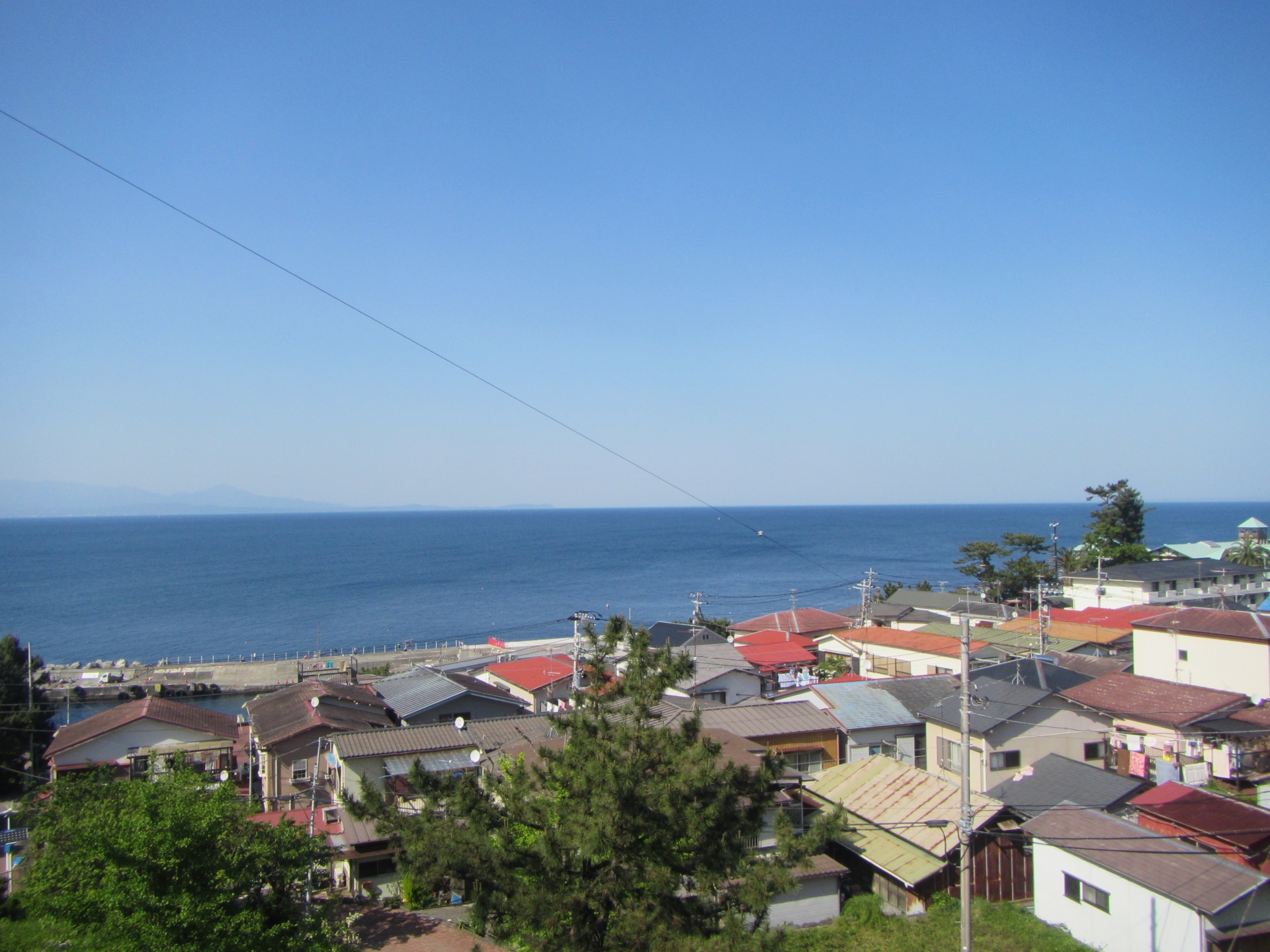 初島の町の眺め