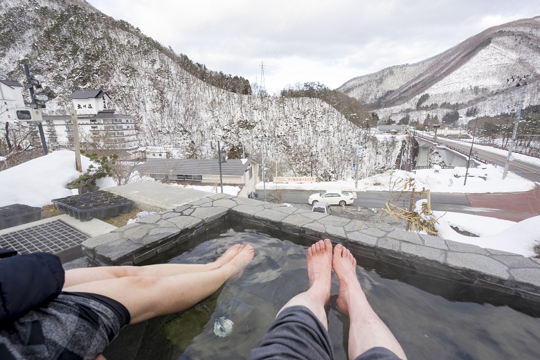 芦ノ牧温泉の足湯