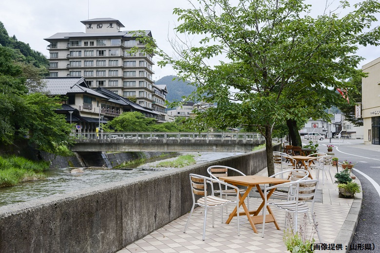 あつみ温泉町