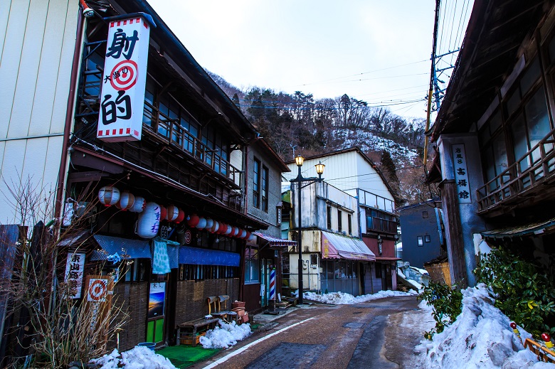 東山温泉街