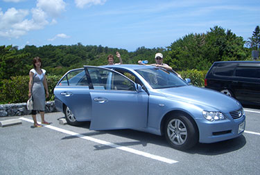 レンタカーで移動