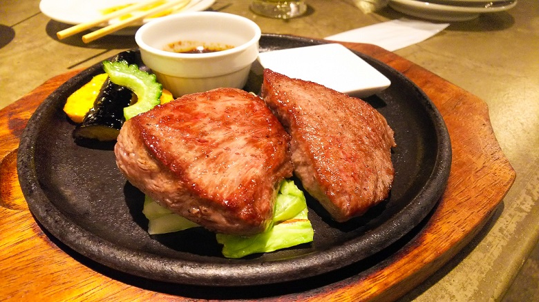 石垣牛のステーキ