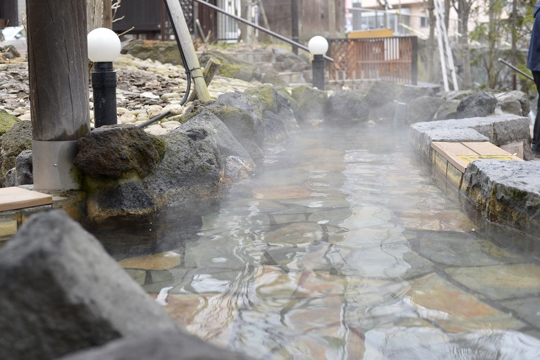 定山渓温泉・足湯