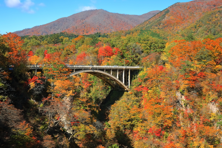 鳴子峡の紅葉