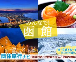 函館への団体旅行・グループ旅行はお任せください