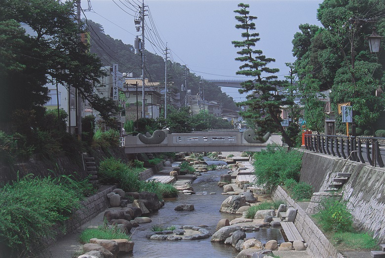 玉造温泉の街並み