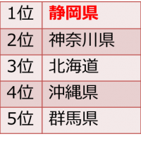 2010年度の人気行き先ランキング