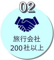 参加旅行会社200社以上