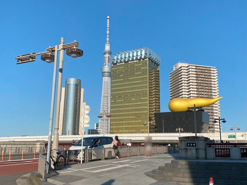 浅草から見えるスカイツリー