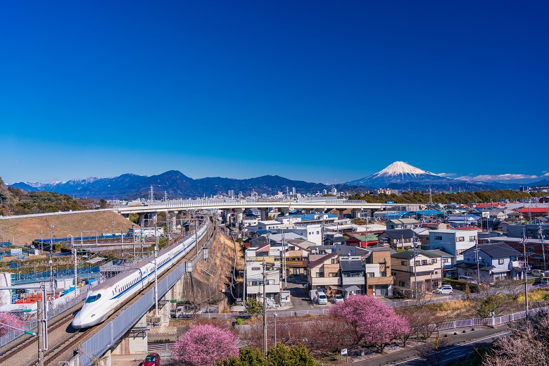 静岡・富士山を遠望