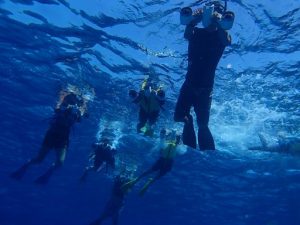 スノーケルを水中スクーターでラクラク体験