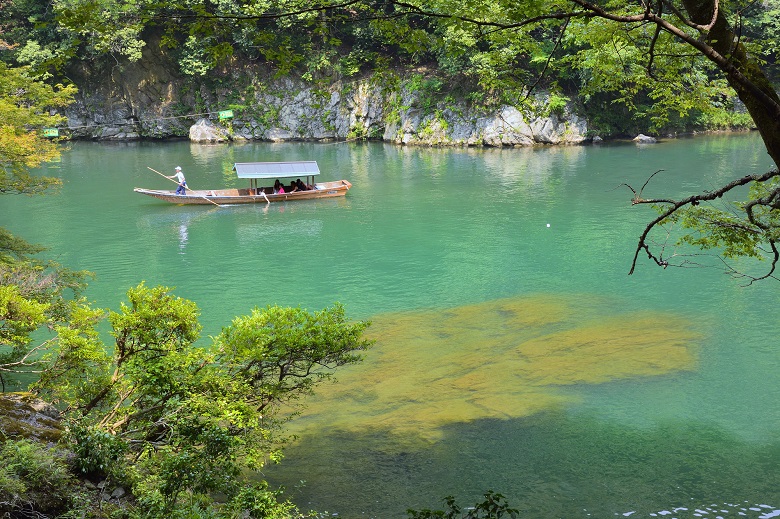 京都・保津川下り