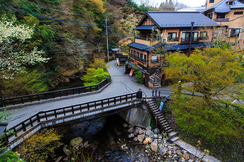 里山の風景を含めて1つの旅館と考える