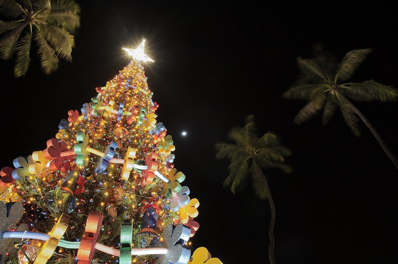 ホノルルのクリスマス風景