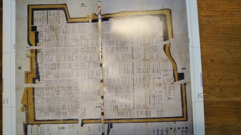 16世紀の久宝寺寺内町地図