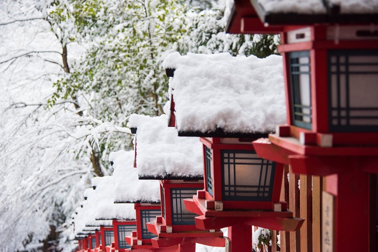 冬の貴船神社