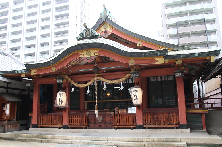 大阪市内にある堀川戎神社