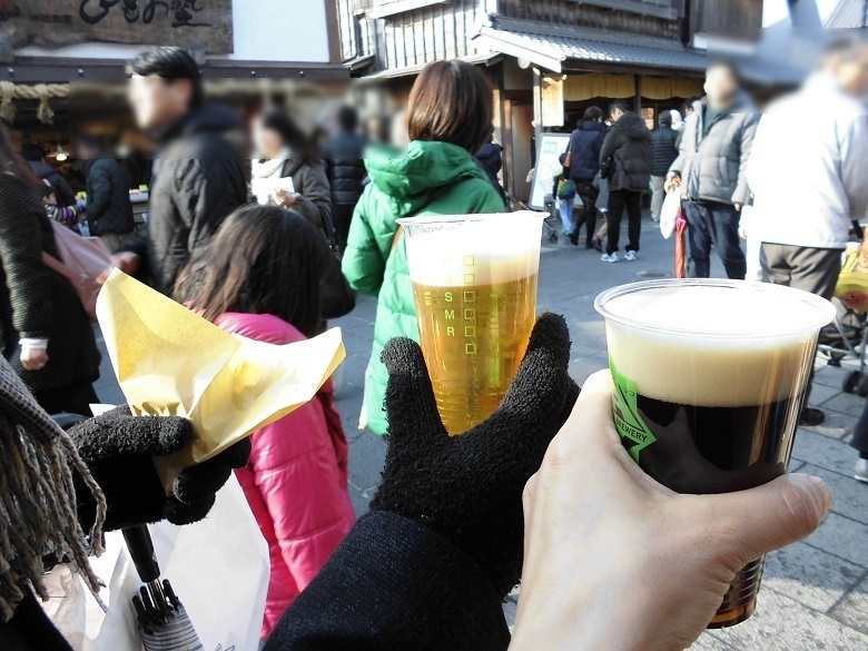 カキフライと地ビール