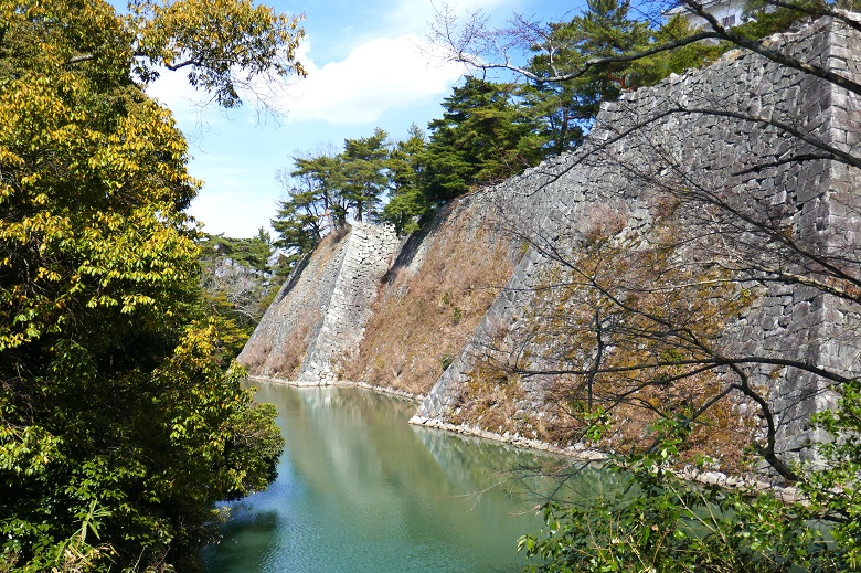 伊賀上野城の有名な高垣