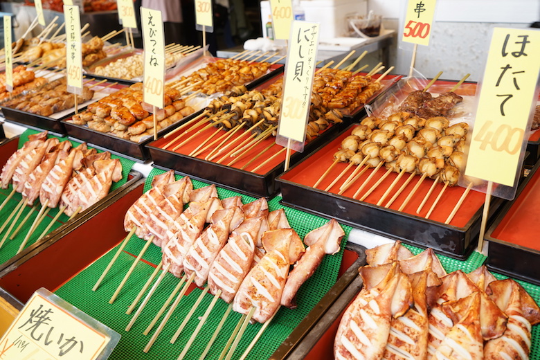 寺泊の浜焼き