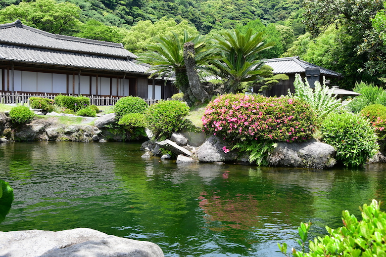 仙厳園の美しい庭園