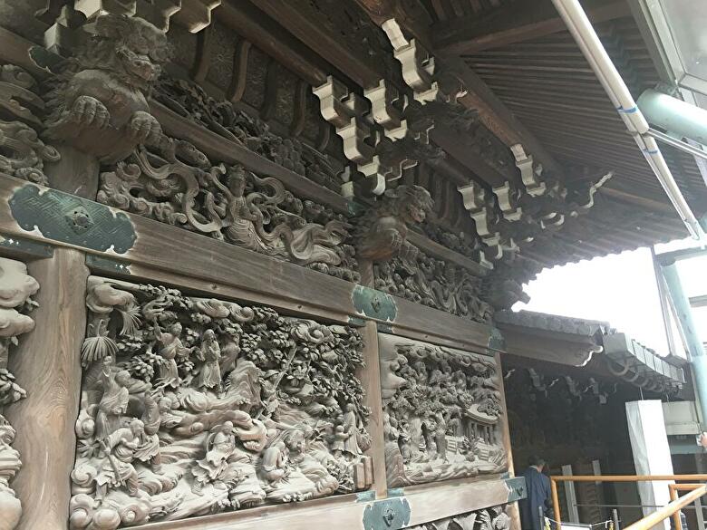 帝釈天彫刻部分