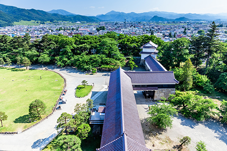 鶴ヶ城天守閣からの景色