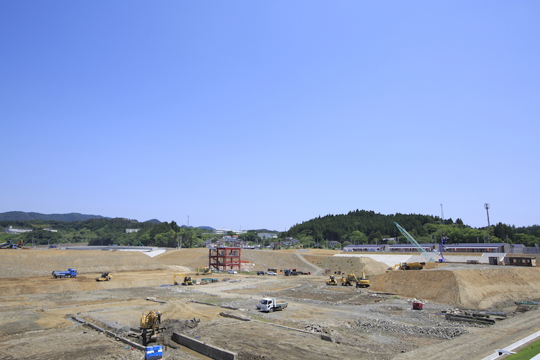 震災復興記念公園建設中