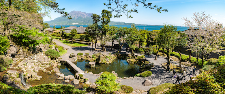 仙巌園の大庭園