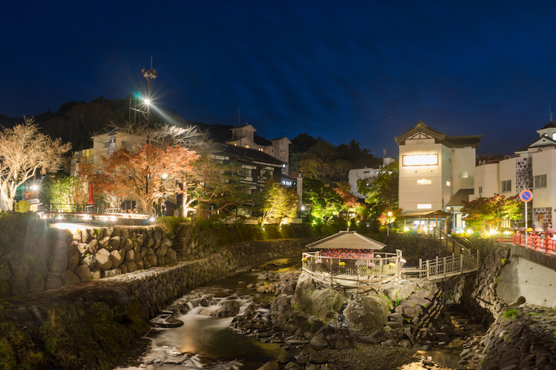 夜の修善寺温泉