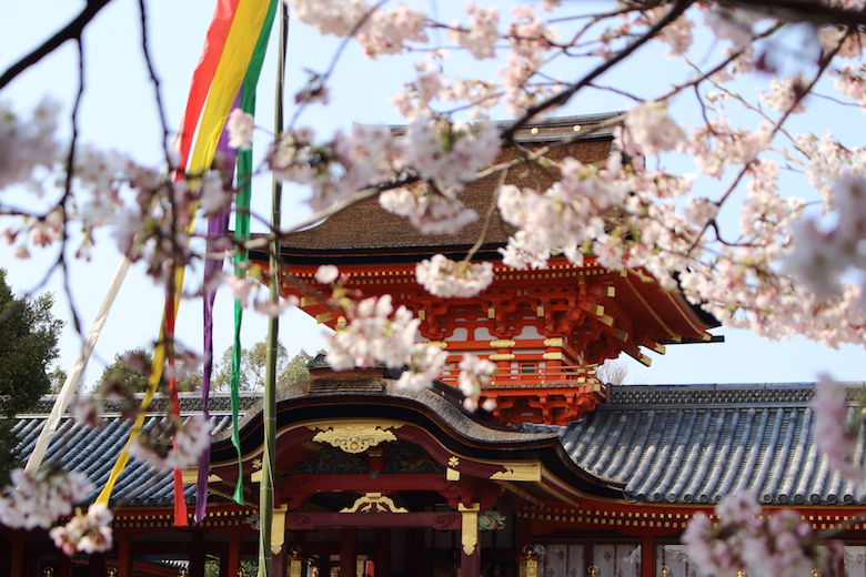 春の石清水八幡宮