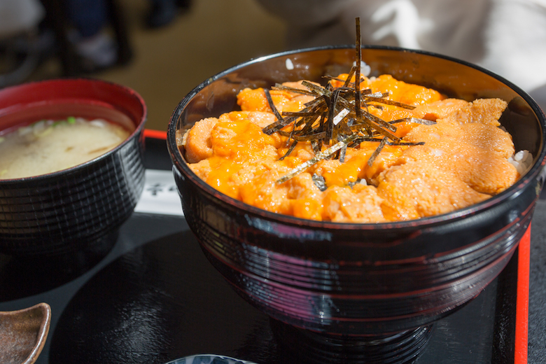 道の駅知床・らうすのウニ丼