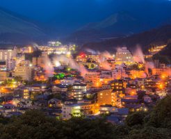 鉄輪温泉の夜景