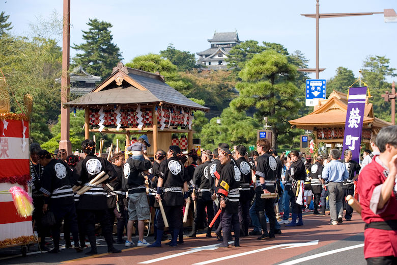 松江祭り鼕行列