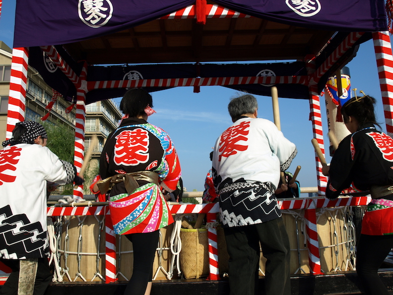 松江祭り鼕行列