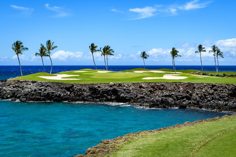 ハワイ島のゴルフ場