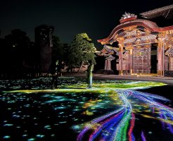京都で開催中没入型アート体験イベント「ワントゥーテン 二条城夜会」