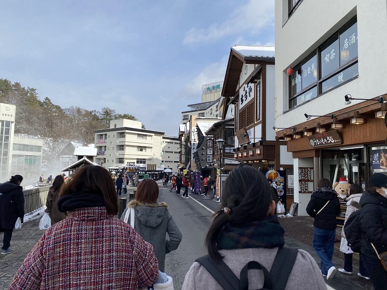 草津温泉到着後すぐにランチへ