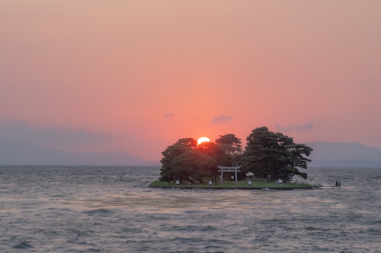 宍道湖の夕日