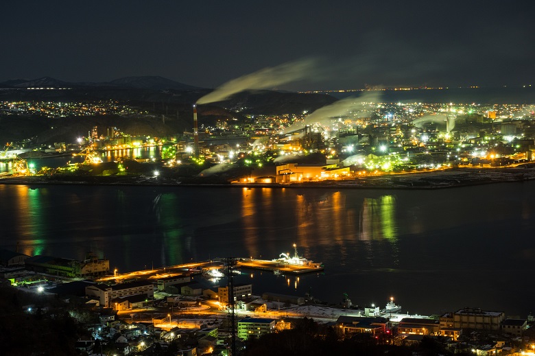 室蘭市測量山からの夜景