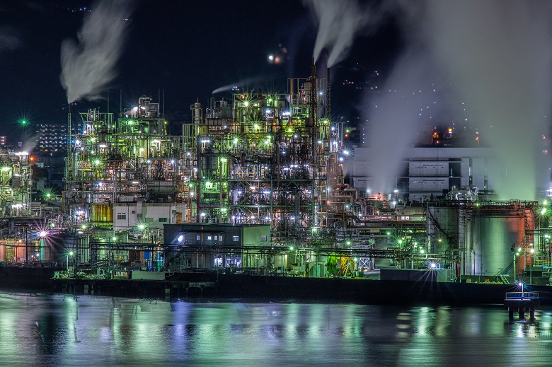 山口県周南市の工場夜景