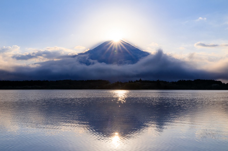 田貫湖のダイヤモンド富士