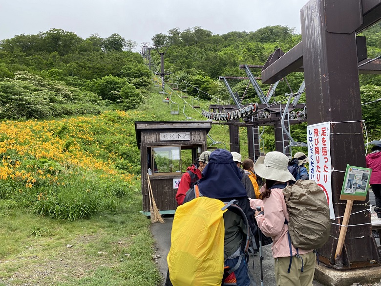 姥沢口にあるリフト乗り場