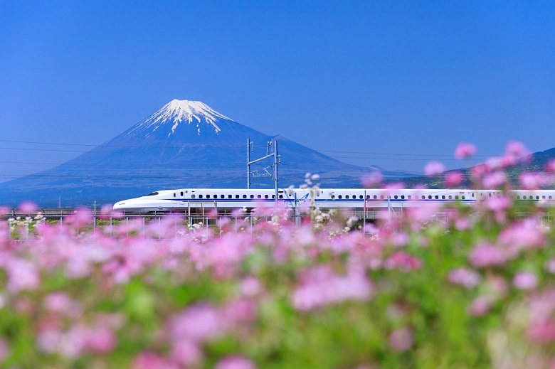 富士山と新幹線