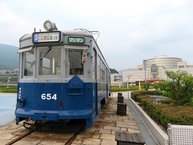 ヌマジ交通ミュージアム・被ばくした路面電車