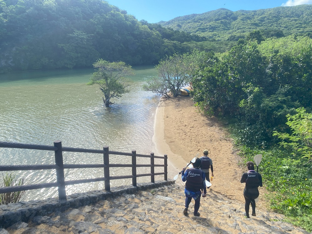 吹道川に到着