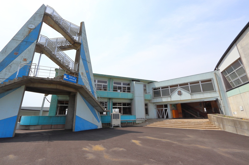 震災遺構 浪江町の請戸小学校跡